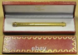 CARTIER Must de Cartier Vendôme Trinity 18K Gold plated Ballpoint pen c. 1976's