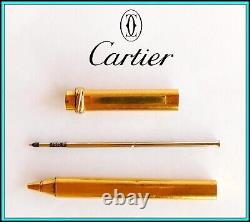 CARTIER Must de Cartier Vendome Trinity BALLPOINT PEN Used Ready to Write