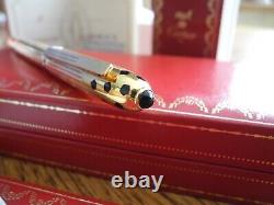 CARTIER PANTHERE Must de Trinity 3 rings YELLOW GOLD plated BALLPOINT PEN MINT