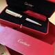Cartier Santos Ballpoint Pen Gold X Silver Unused With Box