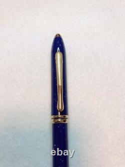 CROSS lapis lazuli Ballpoint pen Blue Gold Unused Free Shipping From Japan