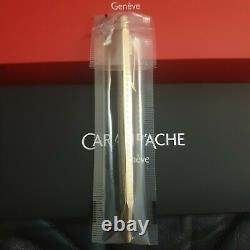 Caran d'Ache Genève Ballpoint Pen Gold Swiss Made Brand New Sealed Pack Genuine