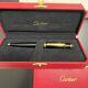 Cartier Ballpoint Pen Diabolo De Cartier Rarely Used Black Gold St180003 With Box
