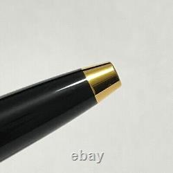 Cartier Ballpoint Pen DIABOLO DE CARTIER Rarely Used Black Gold ST180003 with Box