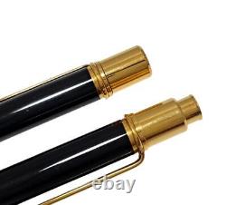 Cartier Ballpoint Pen Mechanical Pencil Case Set Must Black Gold Cartier