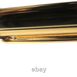 Cartier Ballpoint Pen must? 18k Gold Plated Godron No Case & Papers Used Japan
