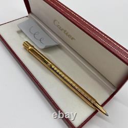 Cartier Ballpoint pen C2 emblem Rare Gold withBox