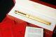Cartier Ballpoint Pen Trinity Vendome Vintage Rare Gold Plated Withbox #bp01