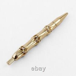 Cartier Bamboo Design Ball Pen 14K Yellow Gold