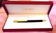 Cartier Beautiful Must De Ballpoint Pen Blk/gold New X Diplay Model Now 50% Off