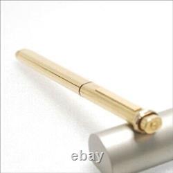 Cartier Captrinity Gold Gp Ballpoint Pen Oval Type Out Of Ink Used from Japan