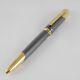 Cartier Cougar Gunmetal Gray And Gold Plated Ballpoint Pen Free Shipping