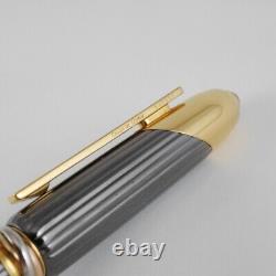 Cartier Cougar Gunmetal Gray and Gold Plated Ballpoint Pen FREE SHIPPING