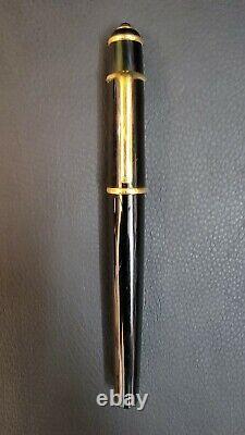 Cartier Diablo De Cartier Black Gold Trim Ballpoint Pen with New Black Ink Refill