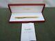 Cartier Must De Cartier Ii Gold Plated Pen In Fitted Case And Outer Sleeve