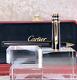 Cartier Rollerball Pen Trinity Black Resin 18k Gold Finish With Case