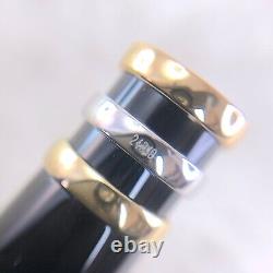 Cartier Rollerball Pen Trinity Black Resin 18K Gold Finish with Case