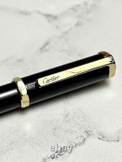 Cartier Santos Dumont Ballpoint Gold Finish Pen 2018 Preowned