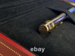 Cartier Santos Nestle Ballpoint Pen & Leather Case Gold Plated Cased