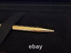 Cartier Santos Nestle Ballpoint Pen & Leather Case Gold Plated Cased