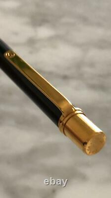 Cartier Santos Pen Gold Clip Black pre-owned No Box