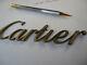 Cartier Trinity Ballpoint Pen Brushed Silver & Gold Plated Cased/papers
