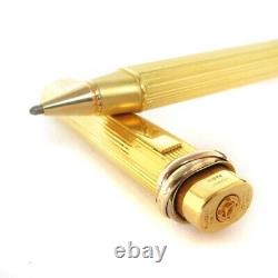 Cartier Trinity Ballpoint Pen Stationery Gold Color Writing Instrument Sm1