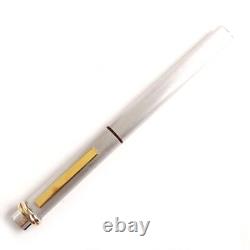 Cartier Trinity Cap Type Ballpoint Pen Silver x Gold F Made in France Size 137mm