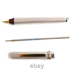 Cartier Trinity Cap Type Ballpoint Pen Silver x Gold F Made in France Size 137mm