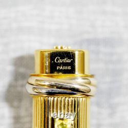 Cartier Trinity Diamond Emerald Gold Ballpoint Pen