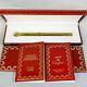 Cartier Trinity Diamond Emerald Gold Ballpoint Pen Gold Plated 140mm Withbox