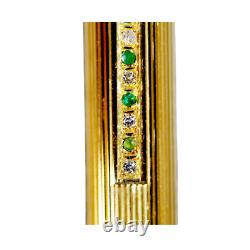 Cartier Trinity diamond emerald gold ballpoint pen Rare
