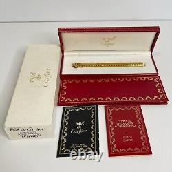 Cartier Vendome Crosshatch Cisele Trinity Ring ballpoint Pen (Vintage)