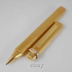 Cartier Vendome Oval Gold Plated Ballpoint Pen with Box (used) FREE SHIPPING