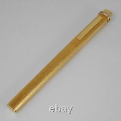 Cartier Vendome Oval Gold Plated Ballpoint Pen with Box (used) FREE SHIPPING