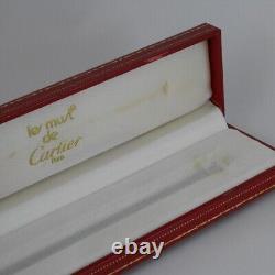 Cartier Vendome Oval Gold Plated Ballpoint Pen with Box (used) FREE SHIPPING