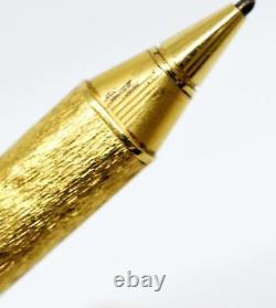 Cartier Vendome Oval Yellow Gold Plated Textured Ballpoint Pen FREE SHIP