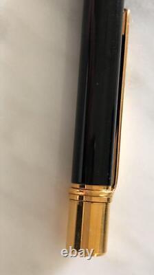 Cartier ballpoint pen black x gold