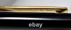 Cartier ballpoint pen, small model, black lacquer body, gold-finish FULL SET
