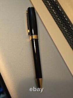 Chopard Black And Gold Ball Point Pen Blue Ink (5028)