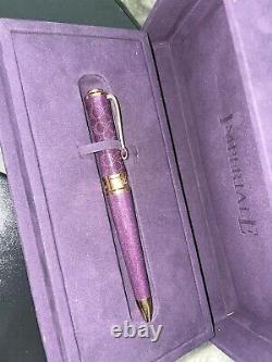Chopard Imperiale Collection Ballpoint Pen Purple Resin Rose Gold Trim