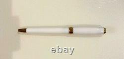 Chopard Original White/Gold Twisted Ballpoint Pen wz/Box, Manual Super Rare F/S