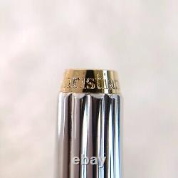 Christian Dior Cap Style MINI Ballpoint Pen Sterling Silver Godron withBox&Papers