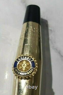 Classic Working Real Gold Rotary International Members' Ballpoint Pen
