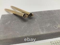 Colibri Gold Color Ballpoint Pen & Mechanical pencil set Brand New in Box