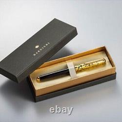 Crack Ballpoint Pen Kanazawa Gold Leaf Foil One Made in Japan Black Body