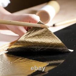 Crack Ballpoint Pen Kanazawa Gold Leaf Foil One Made in Japan Black Body