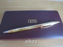 Cross 18Kt Rolled Gold Ballpoint Pen Ornamental from JAPAN