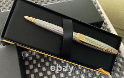 Cross Apogee Ballpoint Pen, Chrome & Gold Plated
