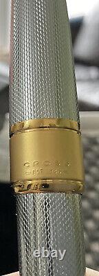 Cross Apogee Ballpoint Pen, Chrome & Gold Plated